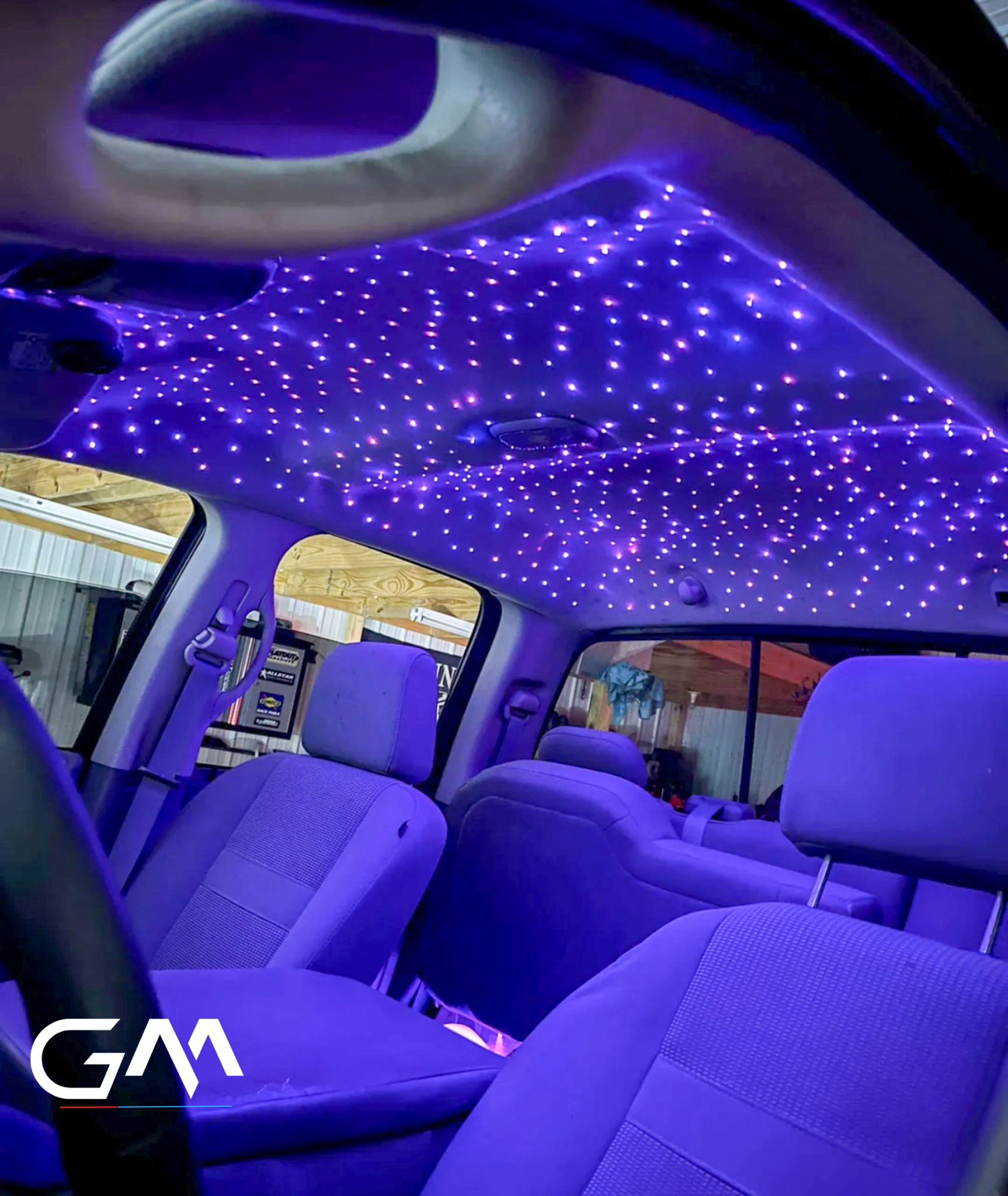 Starlight headliner for cars, fiber optic star ceiling roof kit, custom starlight roof installation, luxury starlight headliner upgrade, LED star roof for Mercedes BMW Audi, Rolls-Royce style starlight headliner, car interior starlight ceiling light kit, ambient roof lighting system, star ceiling lights for vehicle interior, starlight headliner retrofit, DIY starlight roof kit, multicolor starlight headliner for car interiors, starlight LED roof light with remote control.