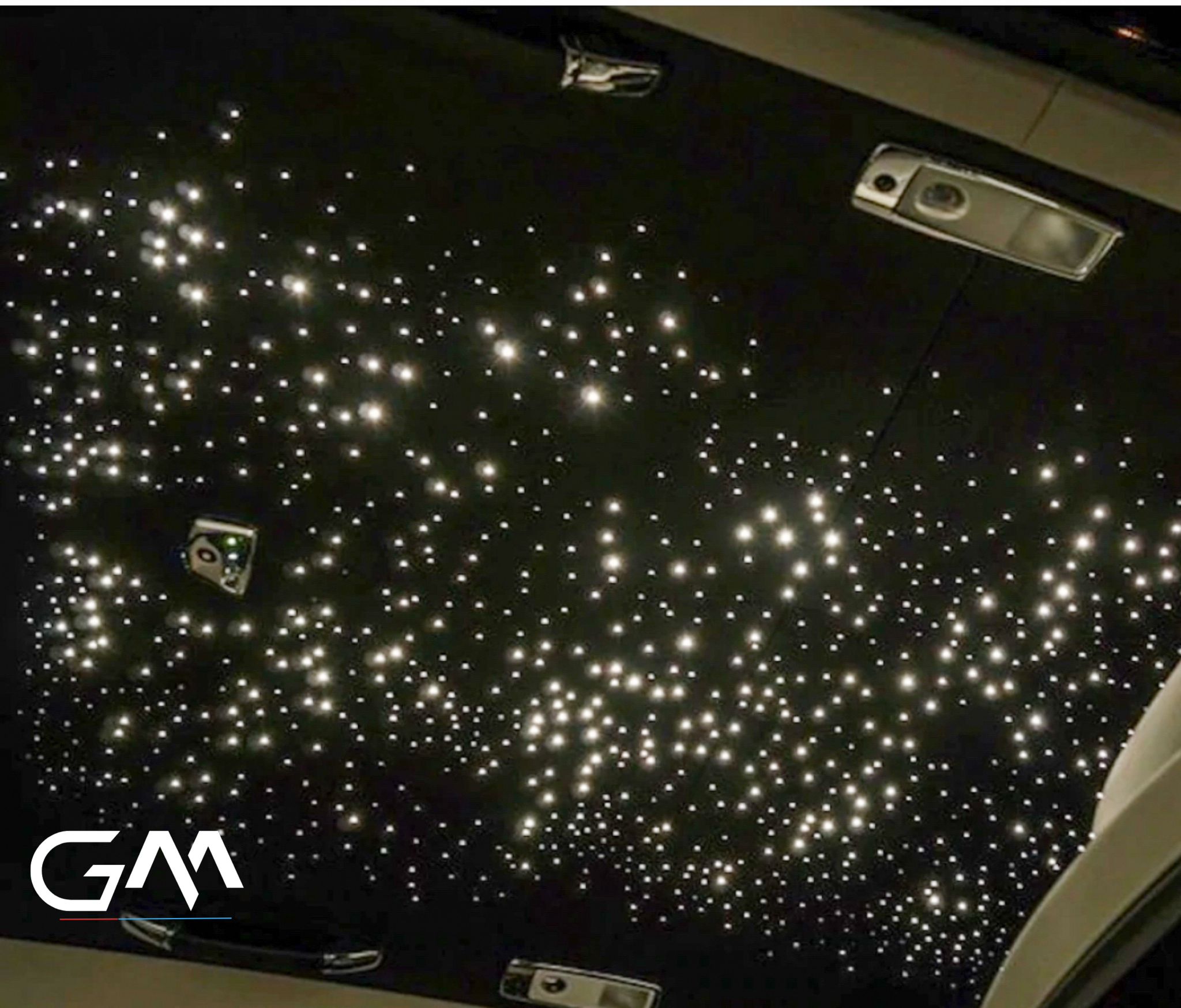 Starlight headliner for cars, fiber optic star ceiling roof kit, custom starlight roof installation, luxury starlight headliner upgrade, LED star roof for Mercedes BMW Audi, Rolls-Royce style starlight headliner, car interior starlight ceiling light kit, ambient roof lighting system, star ceiling lights for vehicle interior, starlight headliner retrofit, DIY starlight roof kit, multicolor starlight headliner for car interiors, starlight LED roof light with remote control.
