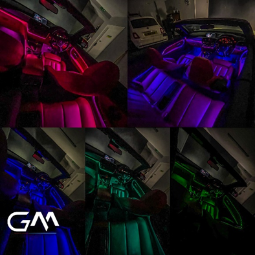 Universal Ambient Kits, Car Ambient Kits, German Mods UK, Universal ambient lighting kit for cars, plug and play ambient light kit, RGB ambient lighting for all vehicles, universal LED interior light kit, car interior ambient light strips, 12V ambient light kit for dashboard and doors, DIY ambient lighting for cars, universal ambient lighting upgrade, multicolor ambient light kit for car interiors, universal ambient kit with app control, easy install ambient light kit, ambient mood lighting for cars.