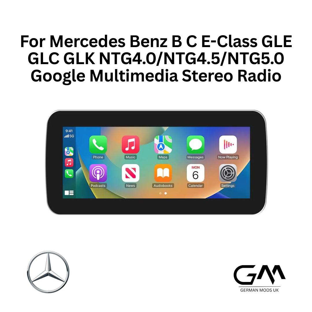 For Mercedes Benz B C E-Class GLE GLC GLK NTG4.0/NTG4.5/NTG5.0 Google Multimedia Stereo Radio