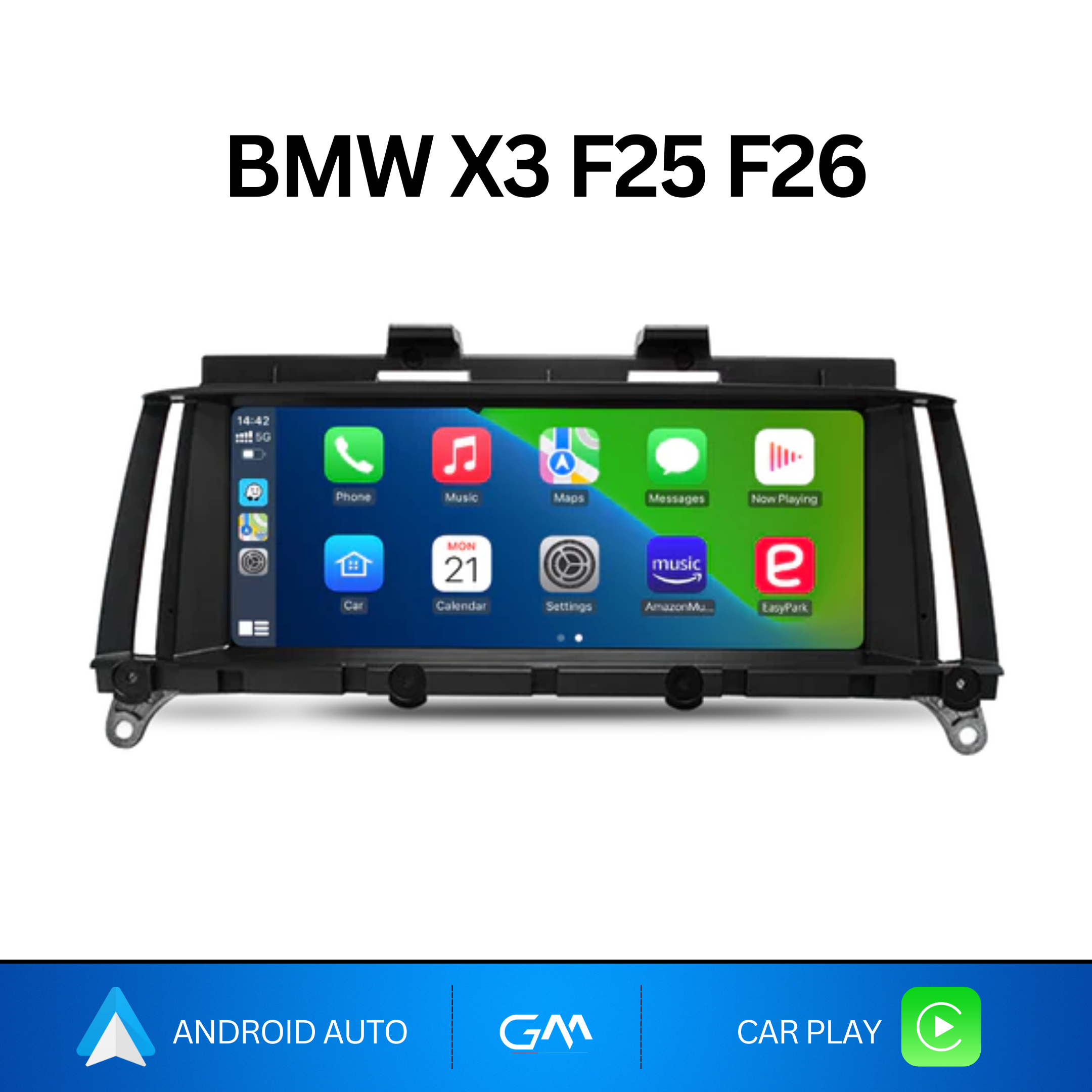 Voice control features with German Mods UK CarPlay/Android screen head unit for BMW